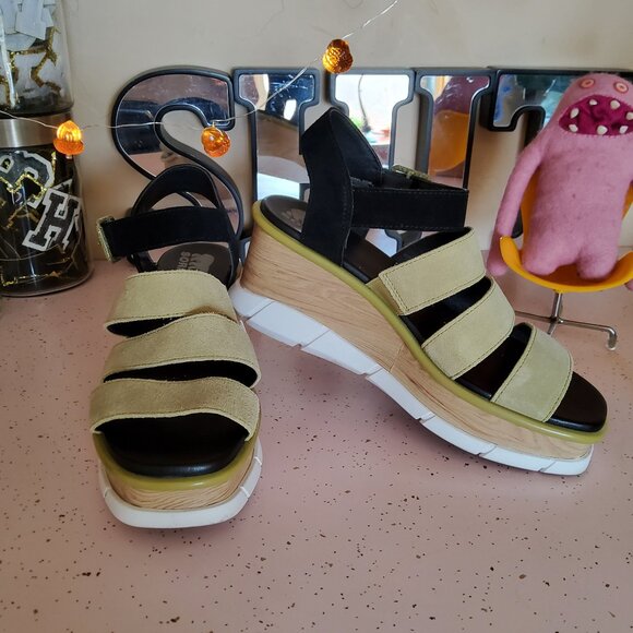 Sorel Shoes - SOREL Platform Strappy Sandals 3" Heel Worn Twice Size 9.5
